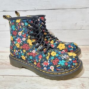 Dr. Martens Kids Floral Boots - Multicolor